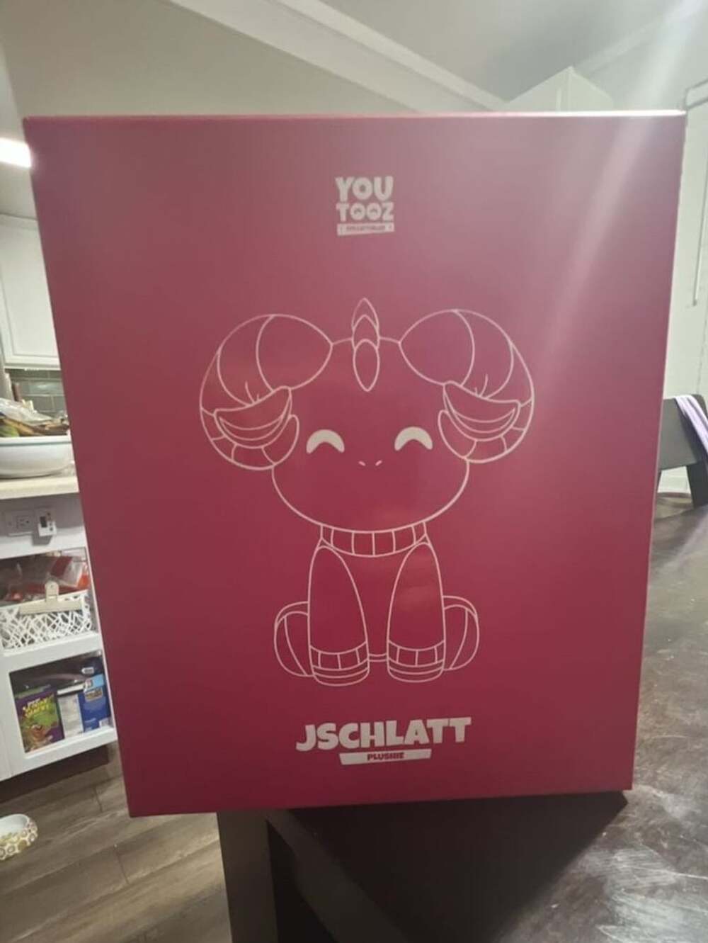 Youtooz Jschlatt Ram Blue Shirt Plushie 1ft with Collector Box